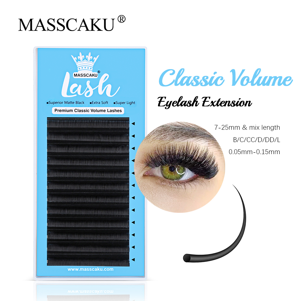 MASSCAKU 0.05/0.07/0.10/0.15mm - Eyelash Extension Russian 评论和价格