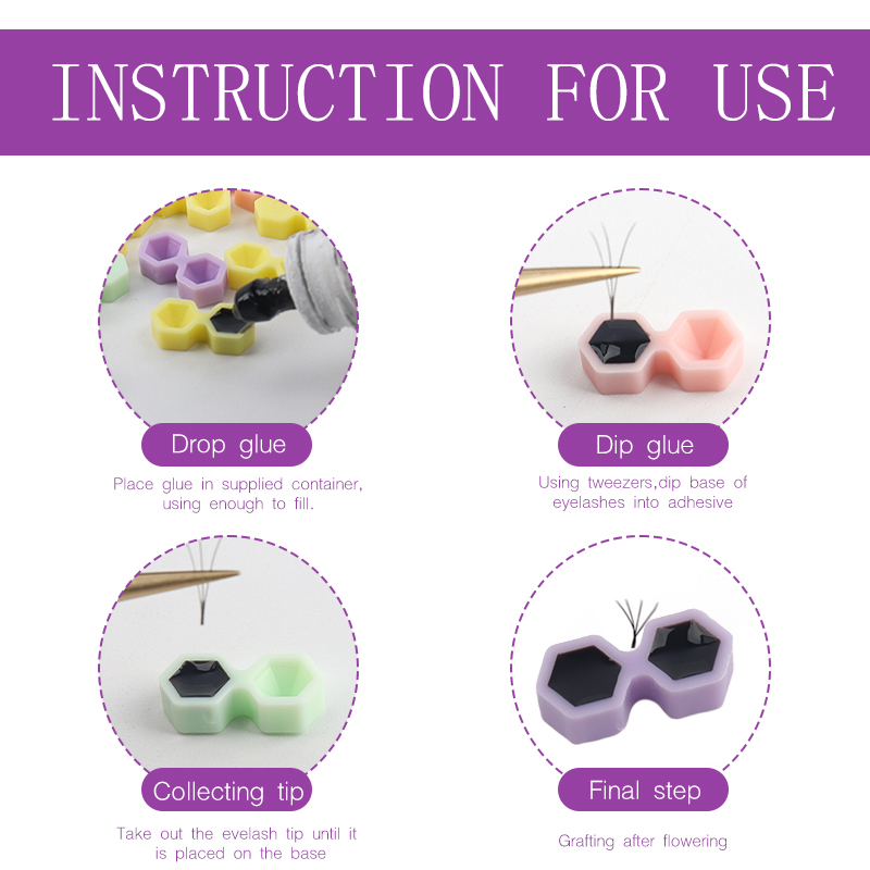 100pcs Disposable Eyelash Glue - Eyelash Extension London 评论和价格
