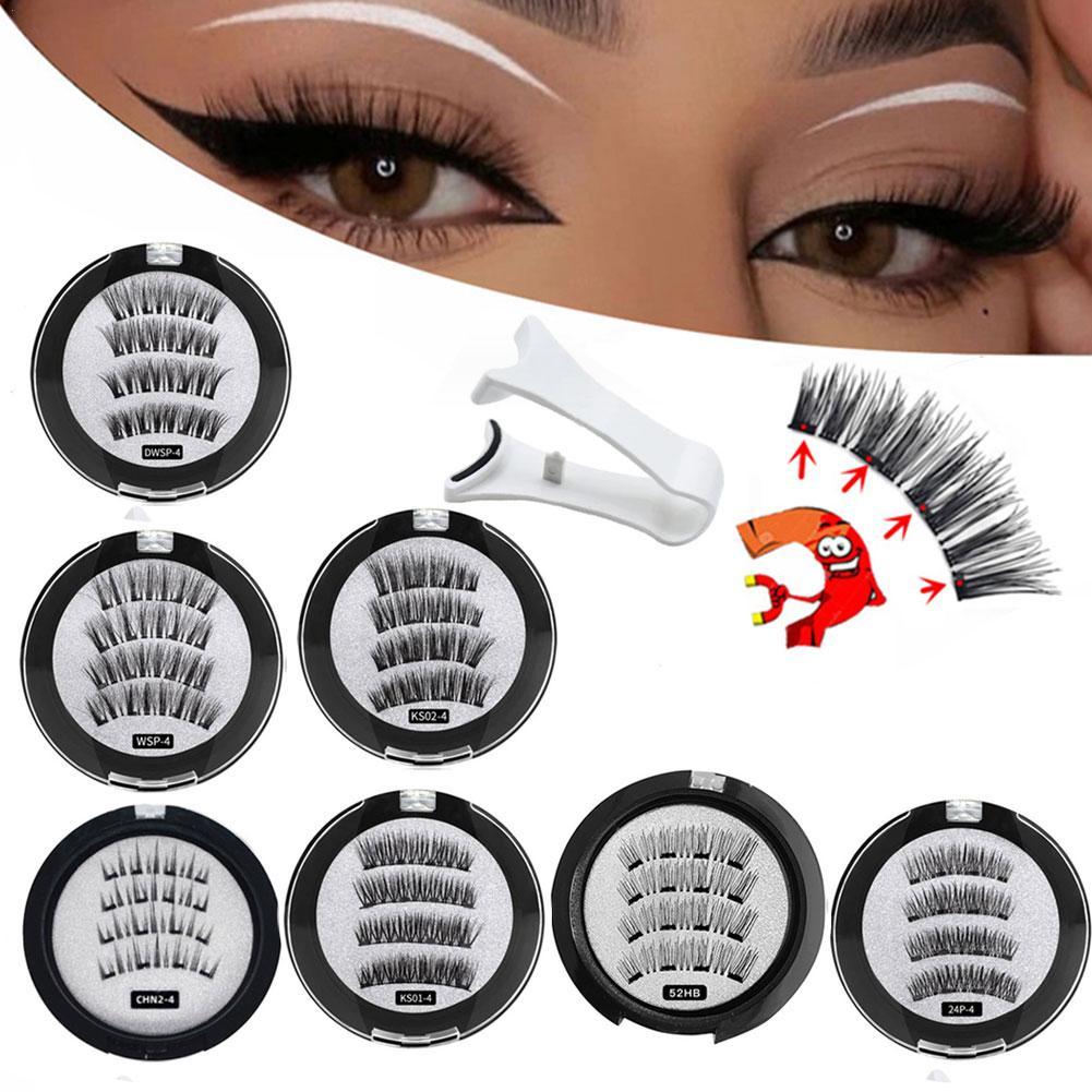 2 Pair 3D Magnetic False Eyela - Eyelash Extension For Asian Eyes 评论和价格