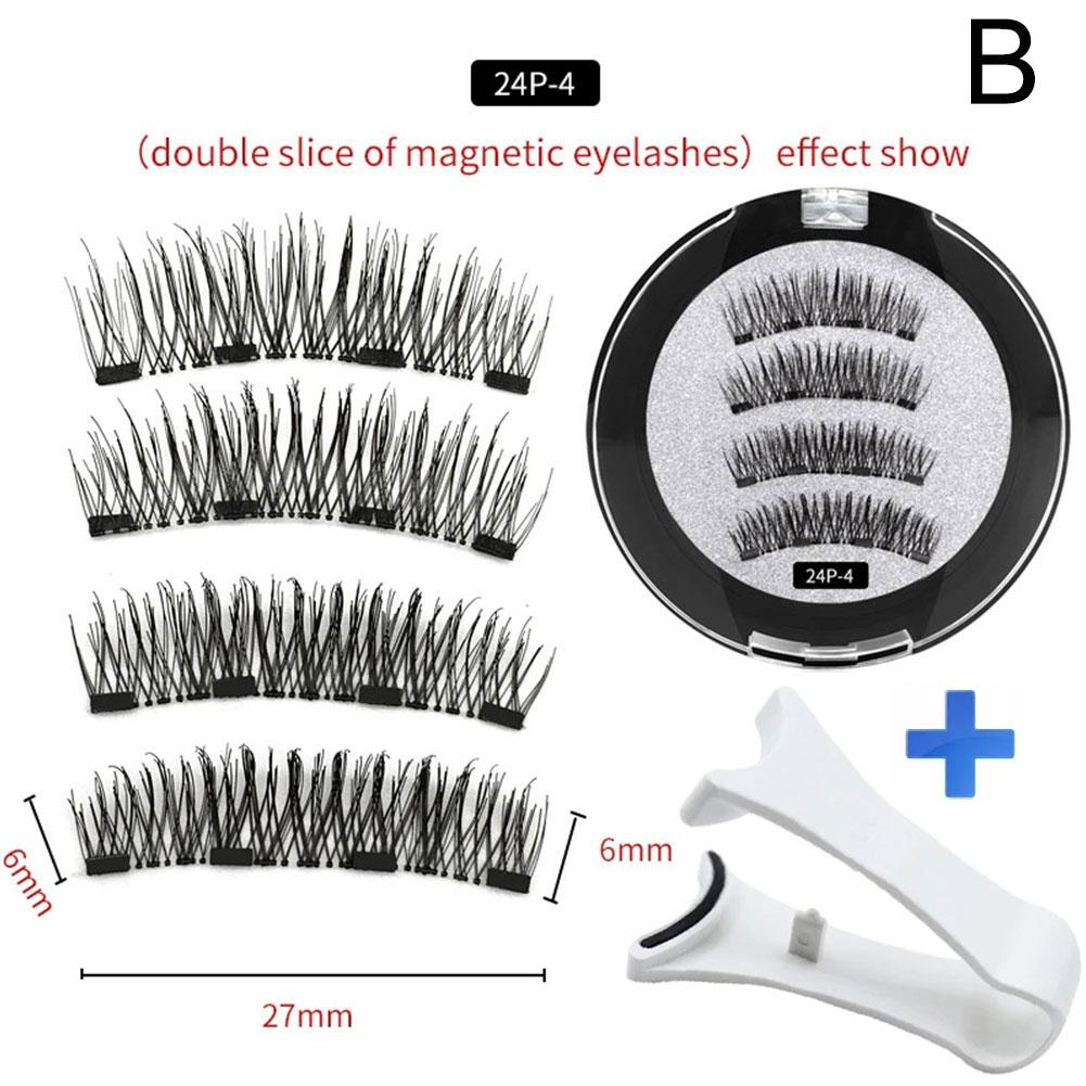 2 Pair 3D Magnetic False Eyela - Eyelash Extension For Asian Eyes 评论和价格