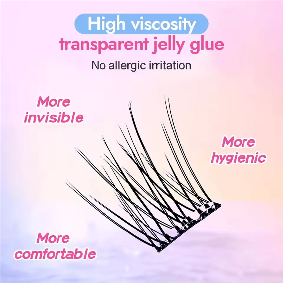 MIAOJIE No-Glue False Eyelashe - Eyelash Extension Human Hair 评论和价格
