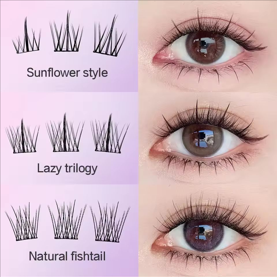 MIAOJIE No-Glue False Eyelashe - Eyelash Extension Human Hair 评论和价格