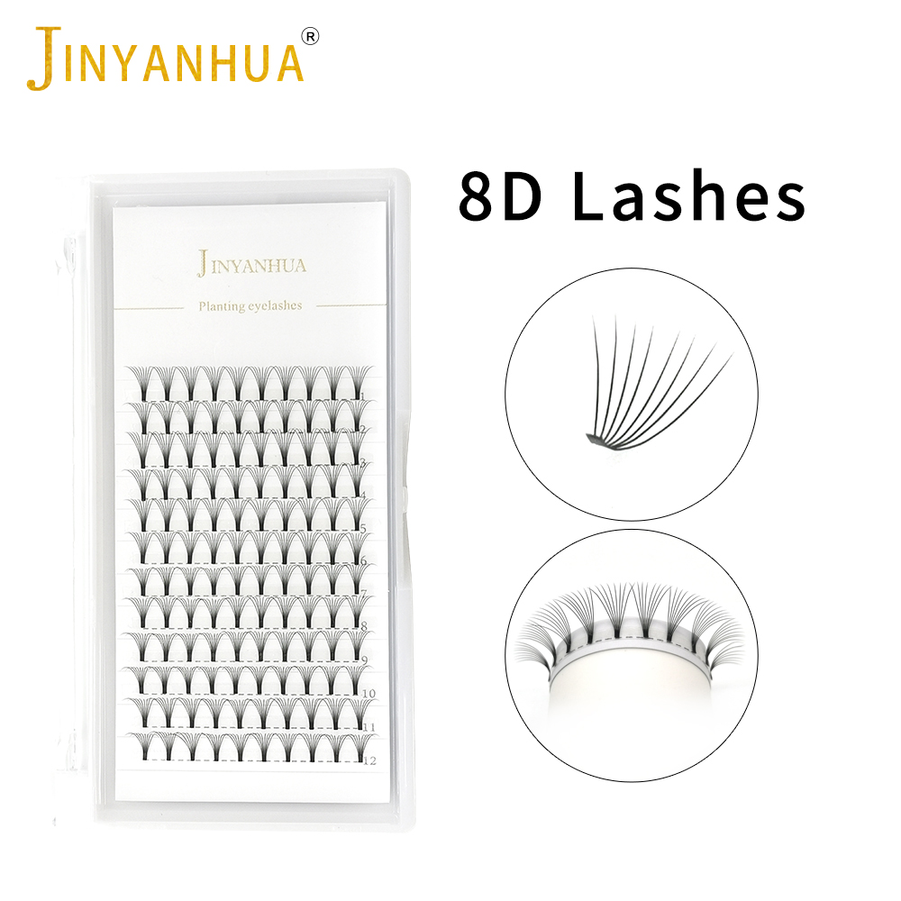 JINYANHUA 8D Fans Eyelash Exte - Eyelash Extension Human Hair 评论和价格